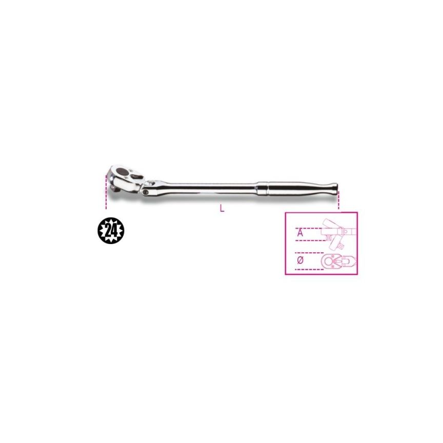 ROQUETE REVERSIVEL ARTICULADO  3/8    910M/56
