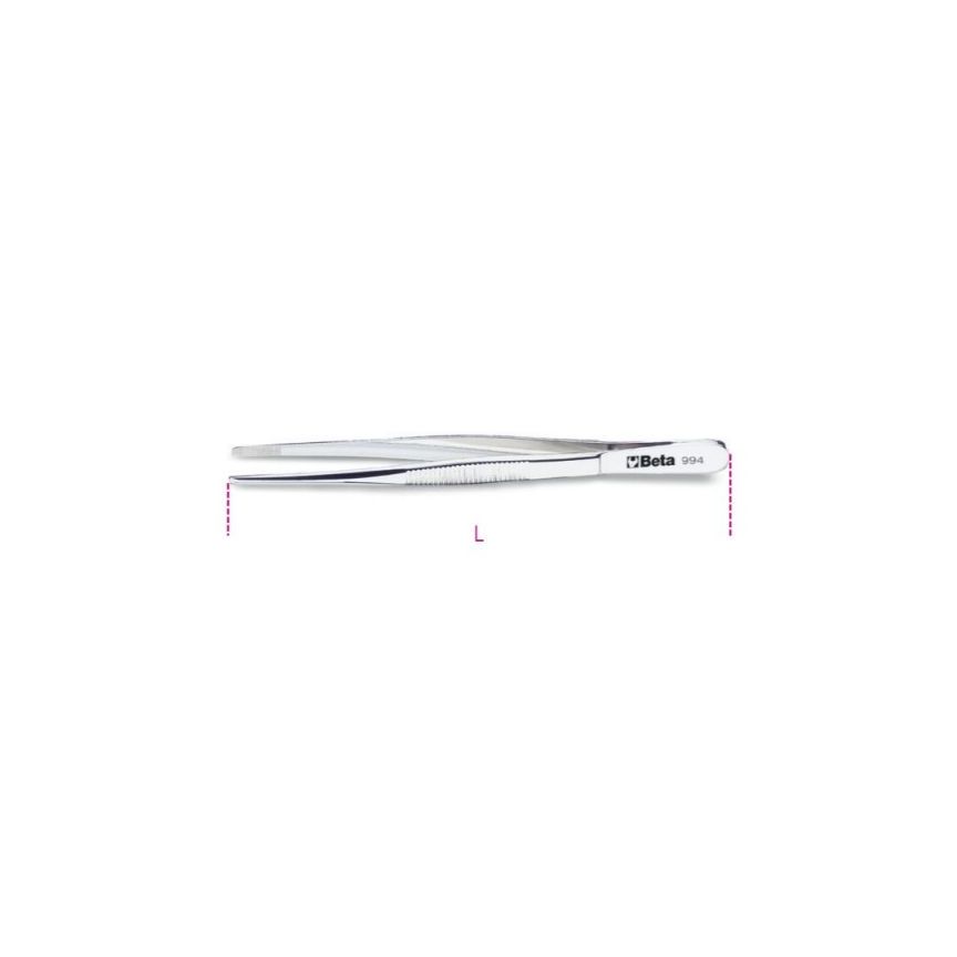 PINÇA INOX PONTAS DIREITAS                     994