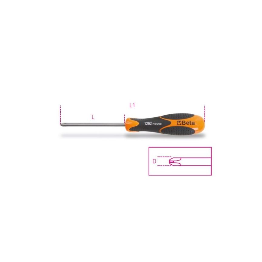 CHAVE PHILLIPS INOX              4,5x80           1292INOX