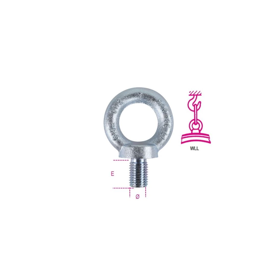 ARGOLA ELEVAÇÃO MACHO GALVANIZADA   M8     8040EZ