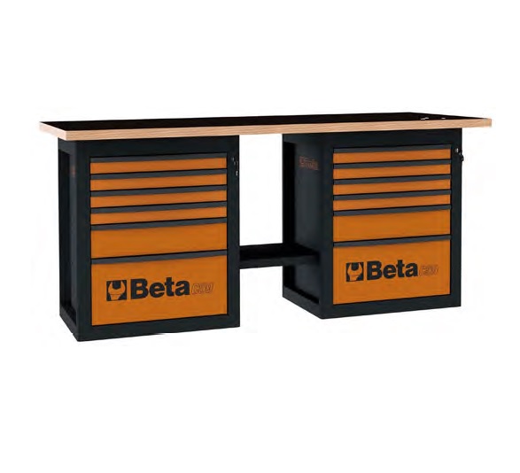 BANCADA TRABALHO ENDURANCE c/MODULO 6 GAVETAS   C59B-R