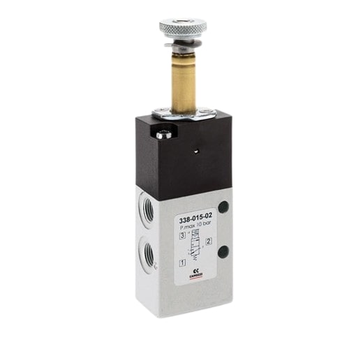 VALVULA 3/2 R1/8 - E/mo sem bobine   338L-015-02