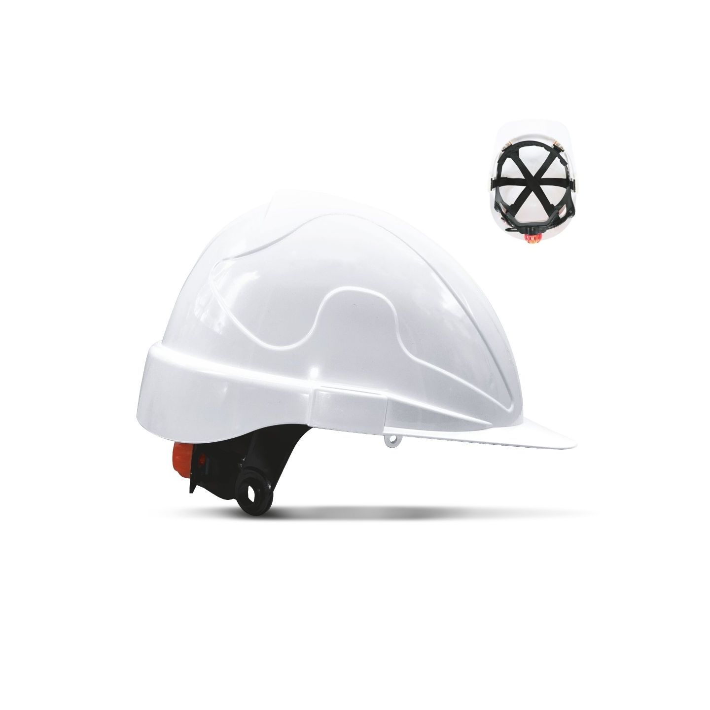 CAPACETE ABS EN397 BRANCO AJUSTE POR RODA    0201002