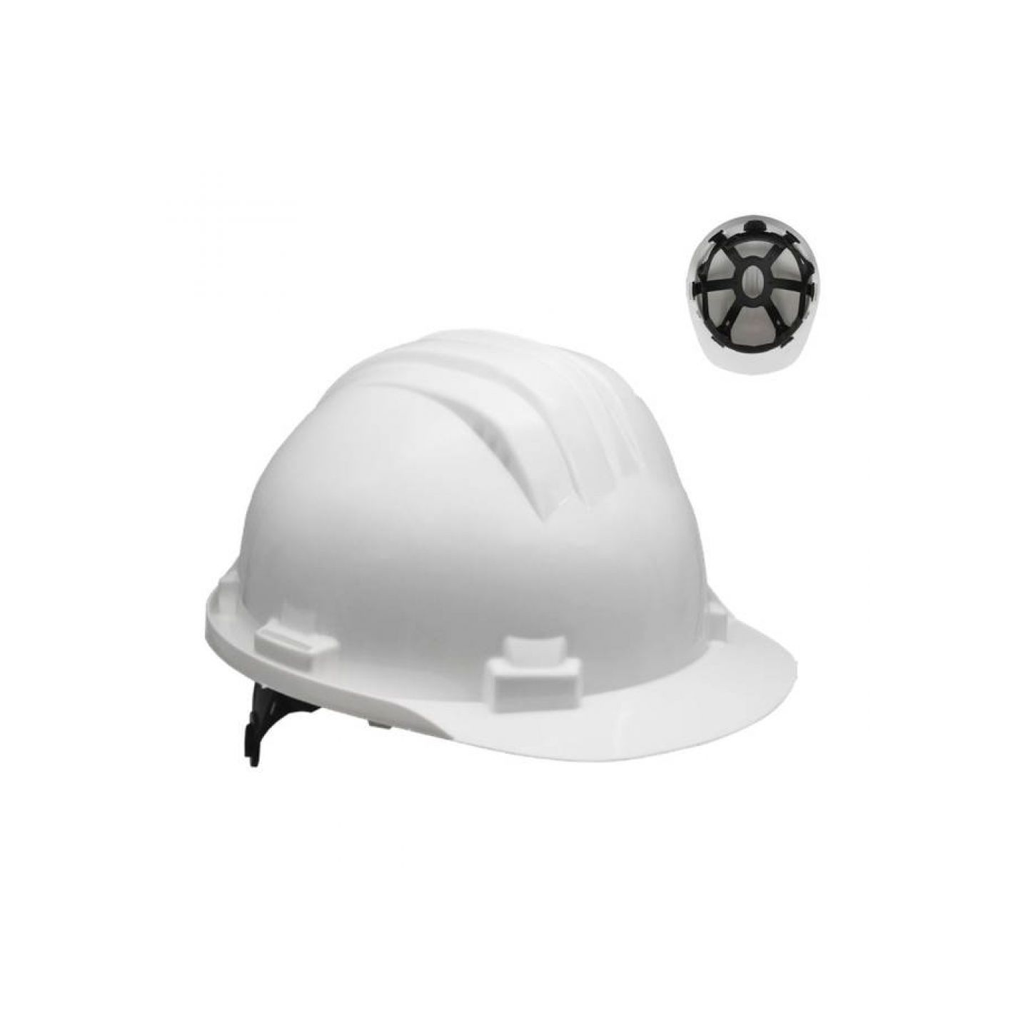 CAPACETE POLIETILENO c/ARNÊS INJETADO   0201004 - BRANCO