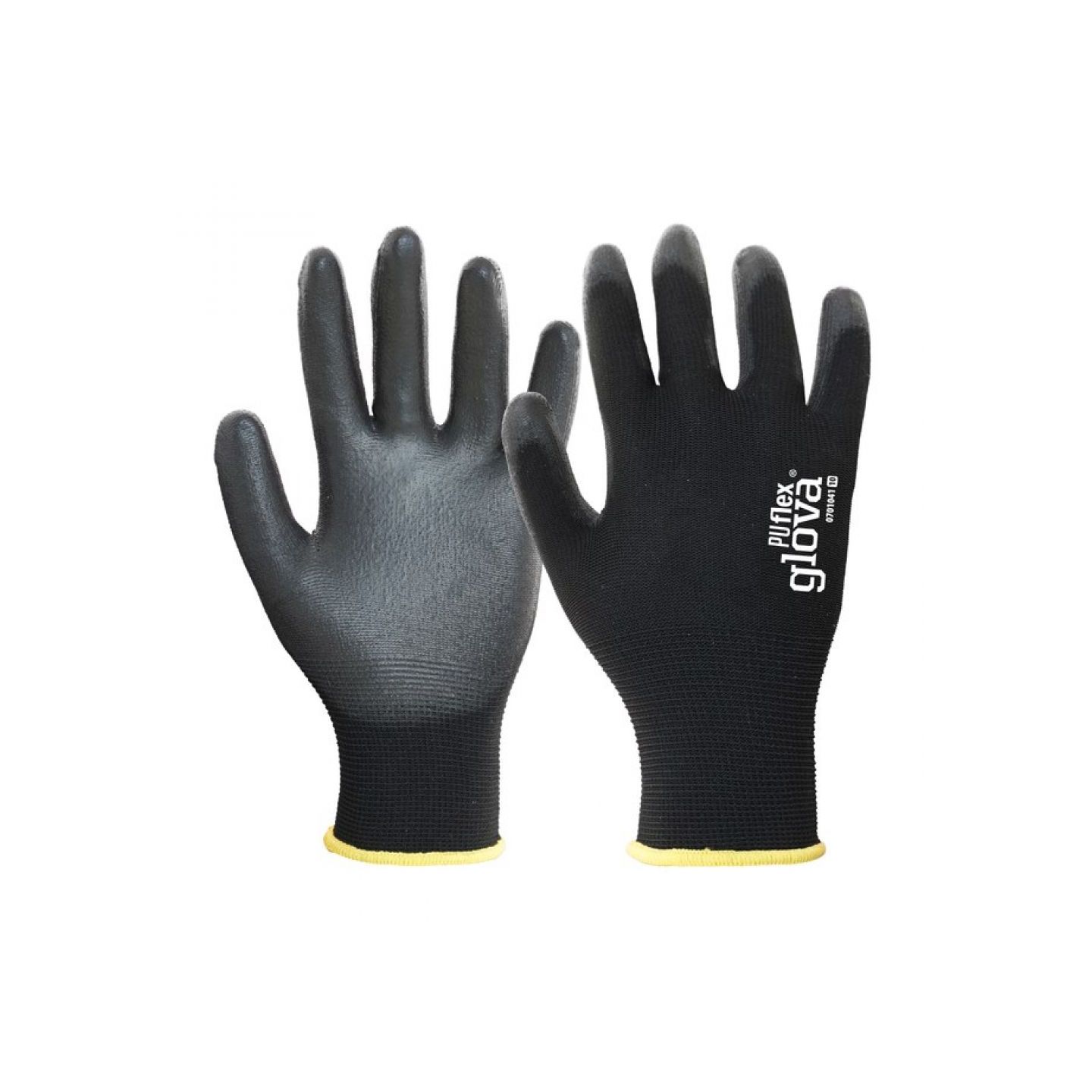 LUVA NYLON REVESTIMENTO POLIURETANO PRETO    0701041-6