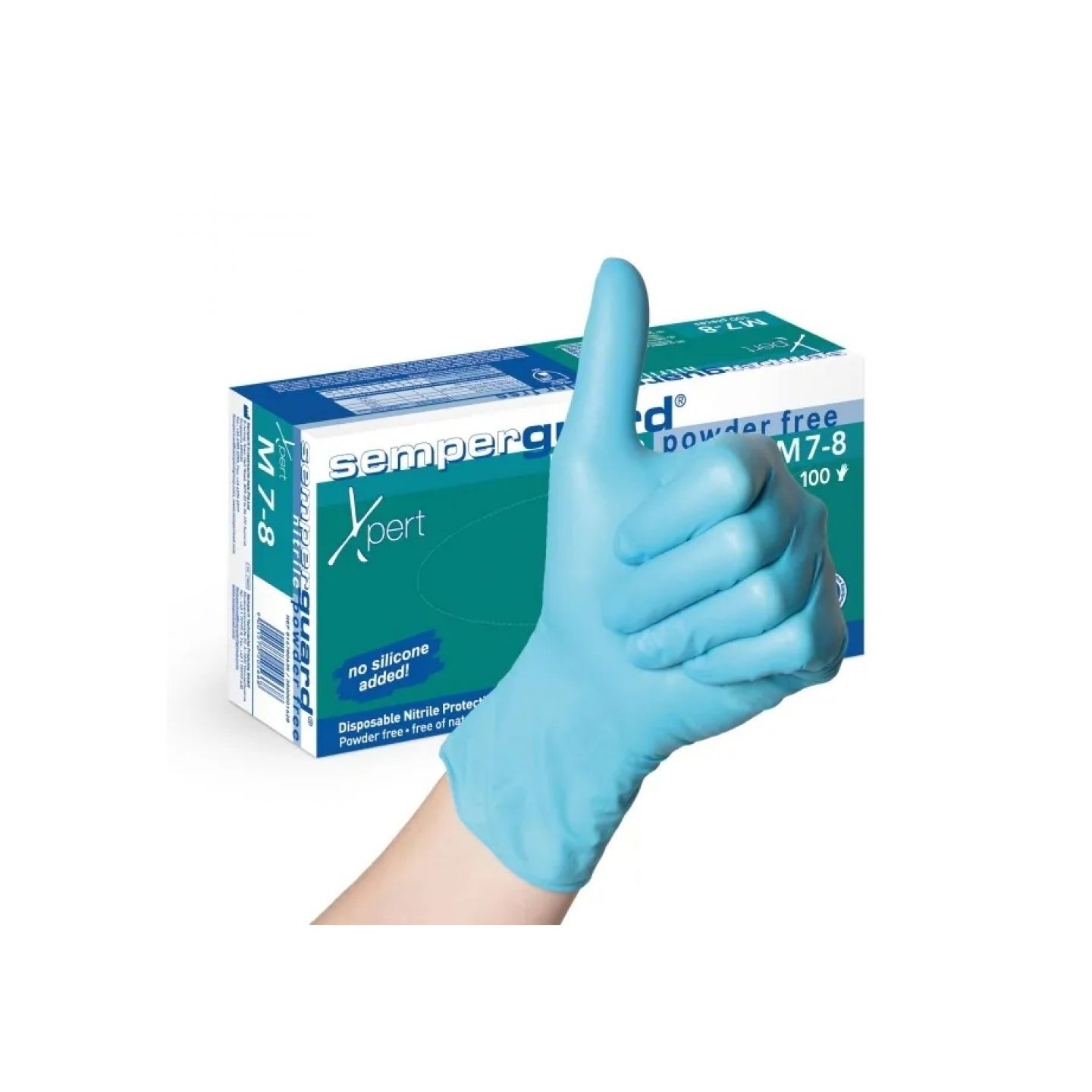 CAIXA 100  LUVAS NITRILO GROSSO S/PO   0703001-S
