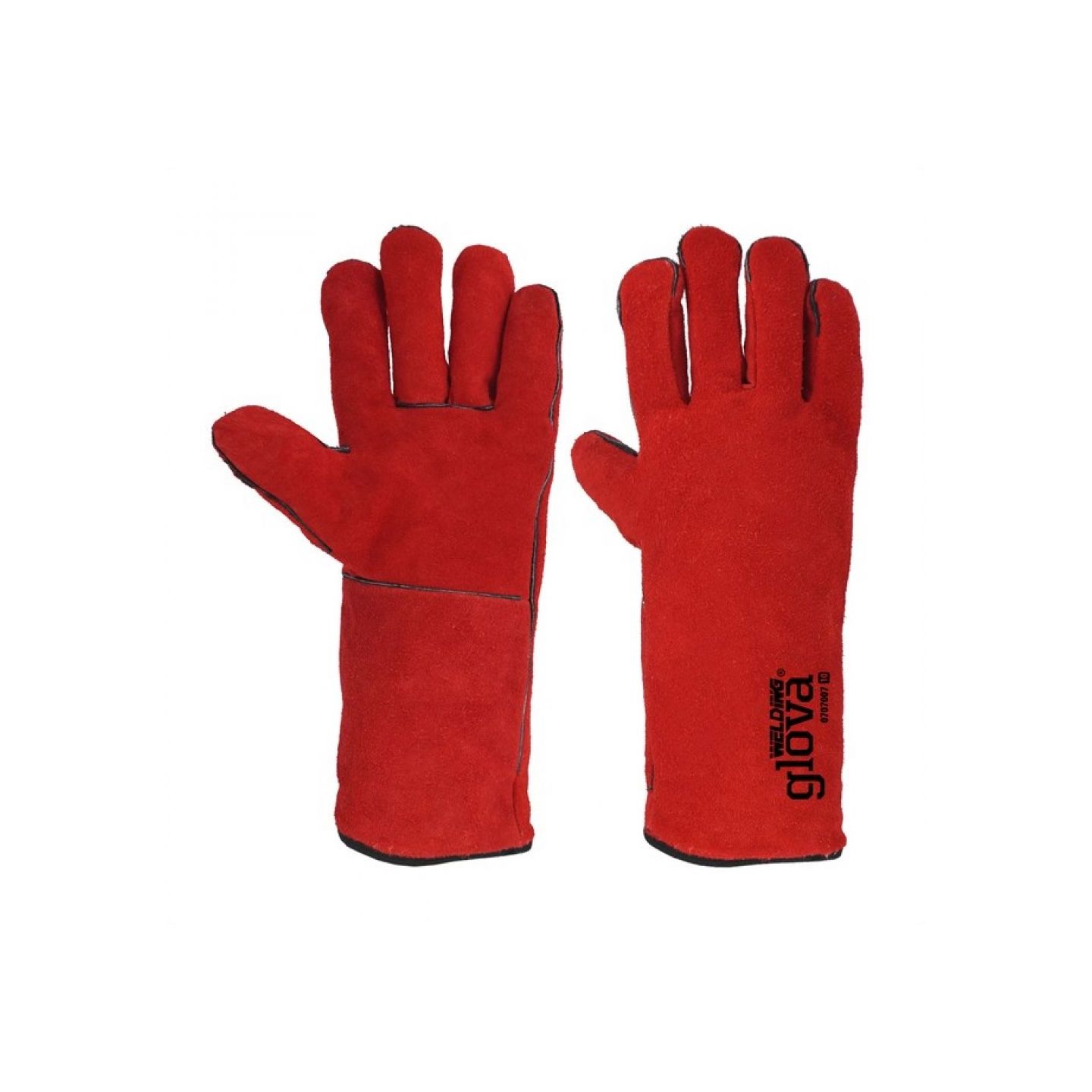 LUVA SOLDADOR CRUTE VERMELHO 35cm    0707007-10