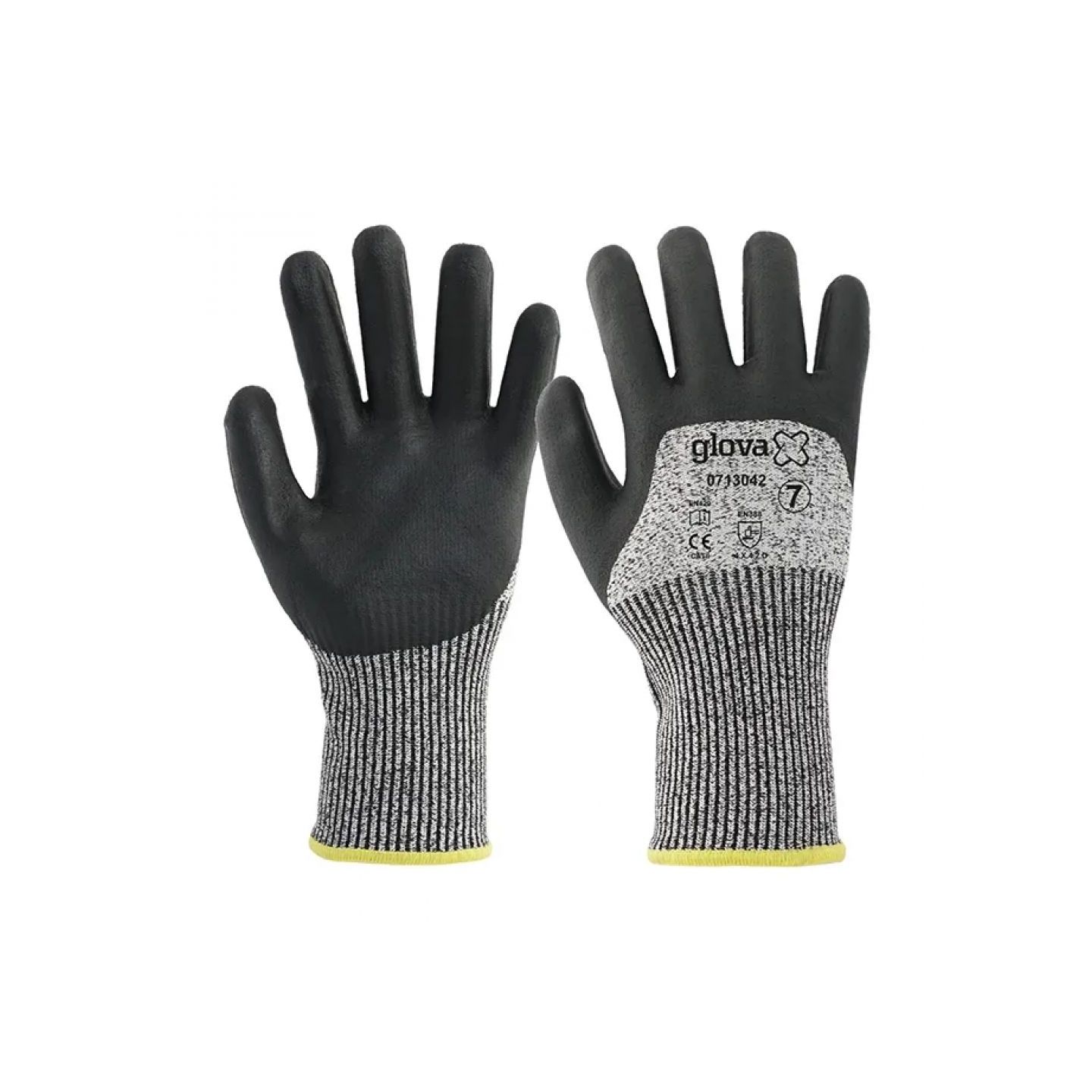 LUVA ANTI-CORTE NY/FIBRA VIDRO 3/4 PU/NITRIL FOAM  0713042-9