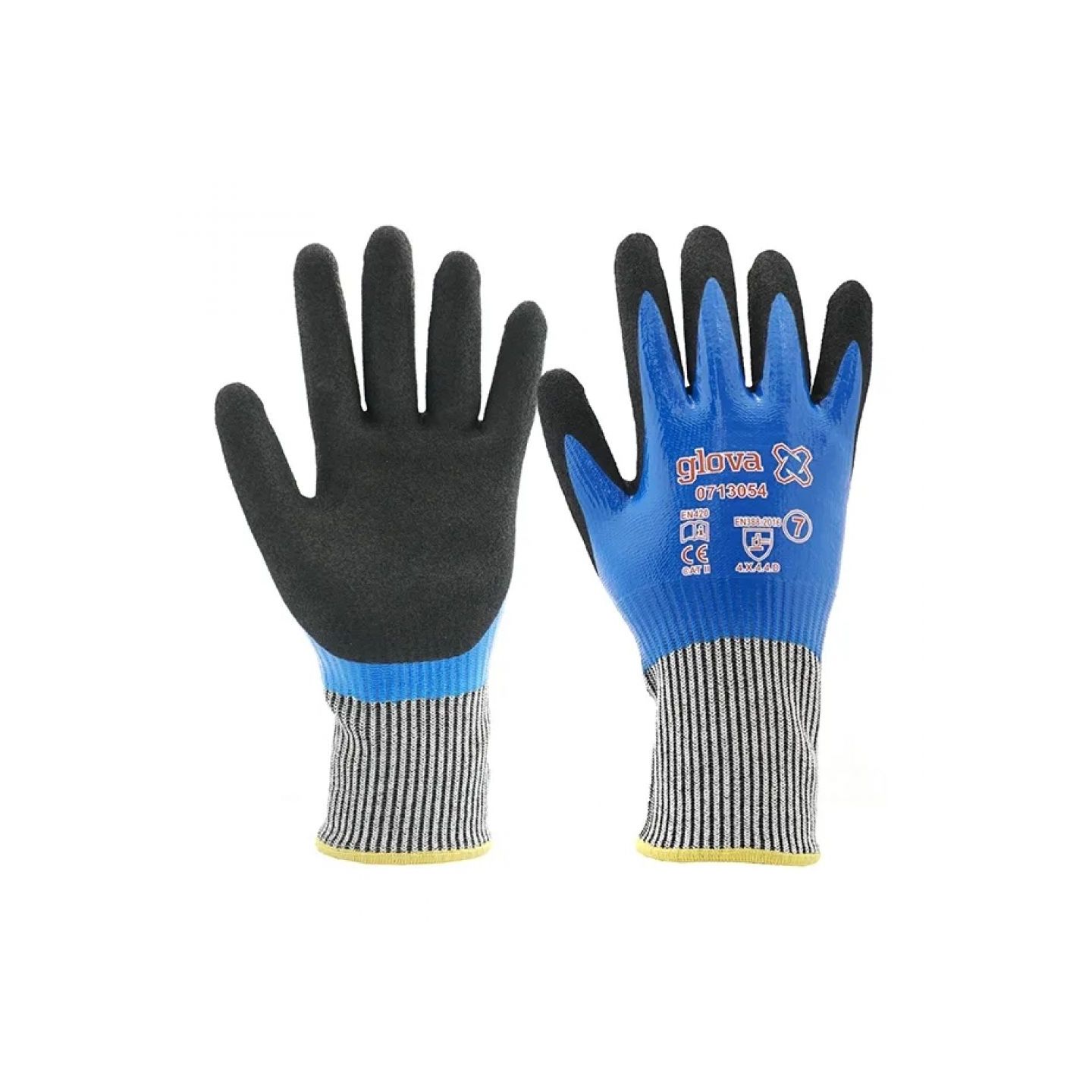 LUVA ANTI-CORTE DUPLO REVESTIMENTO NITRILO  0713054-7