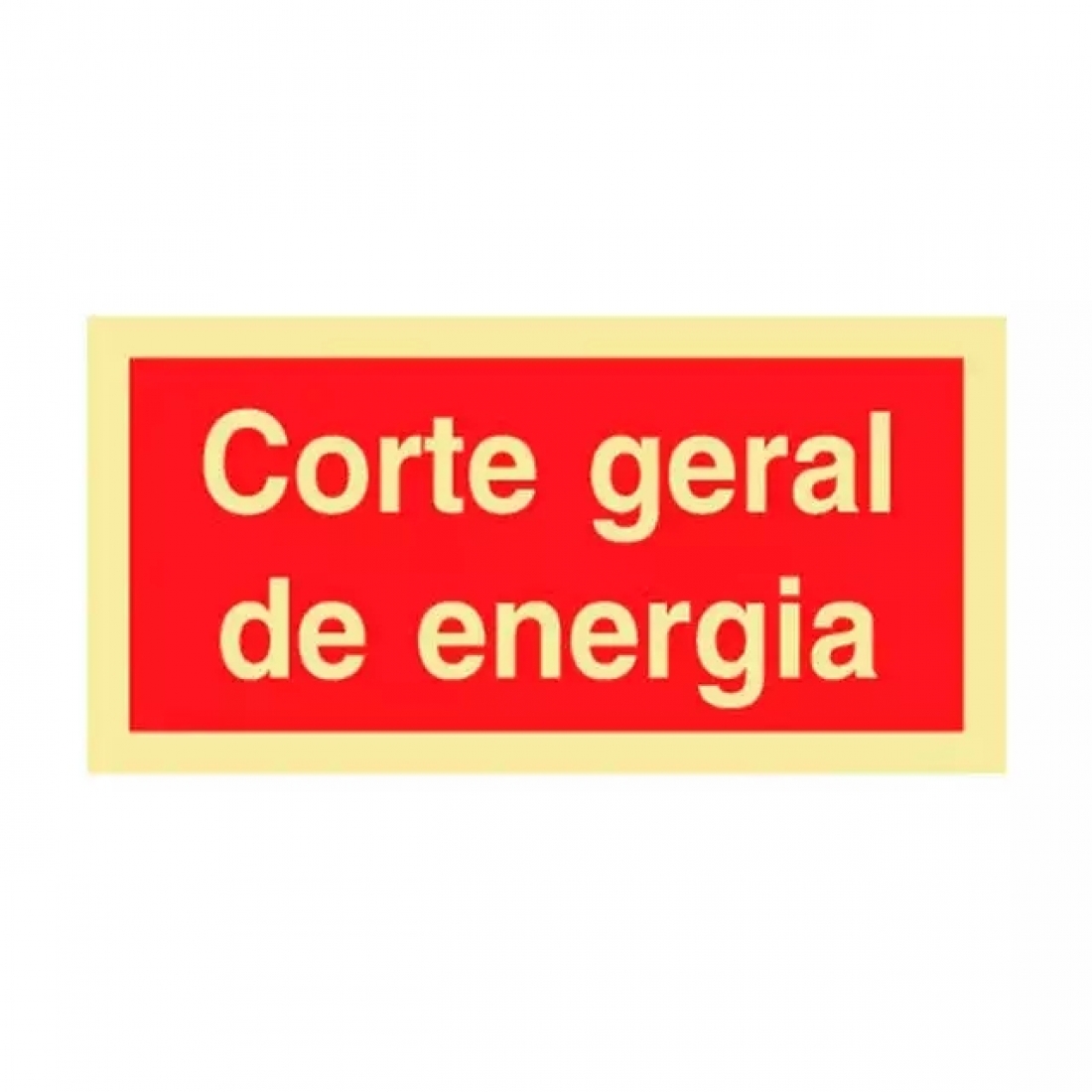 SINALETICA CORTE DE ENERGIA   200x100