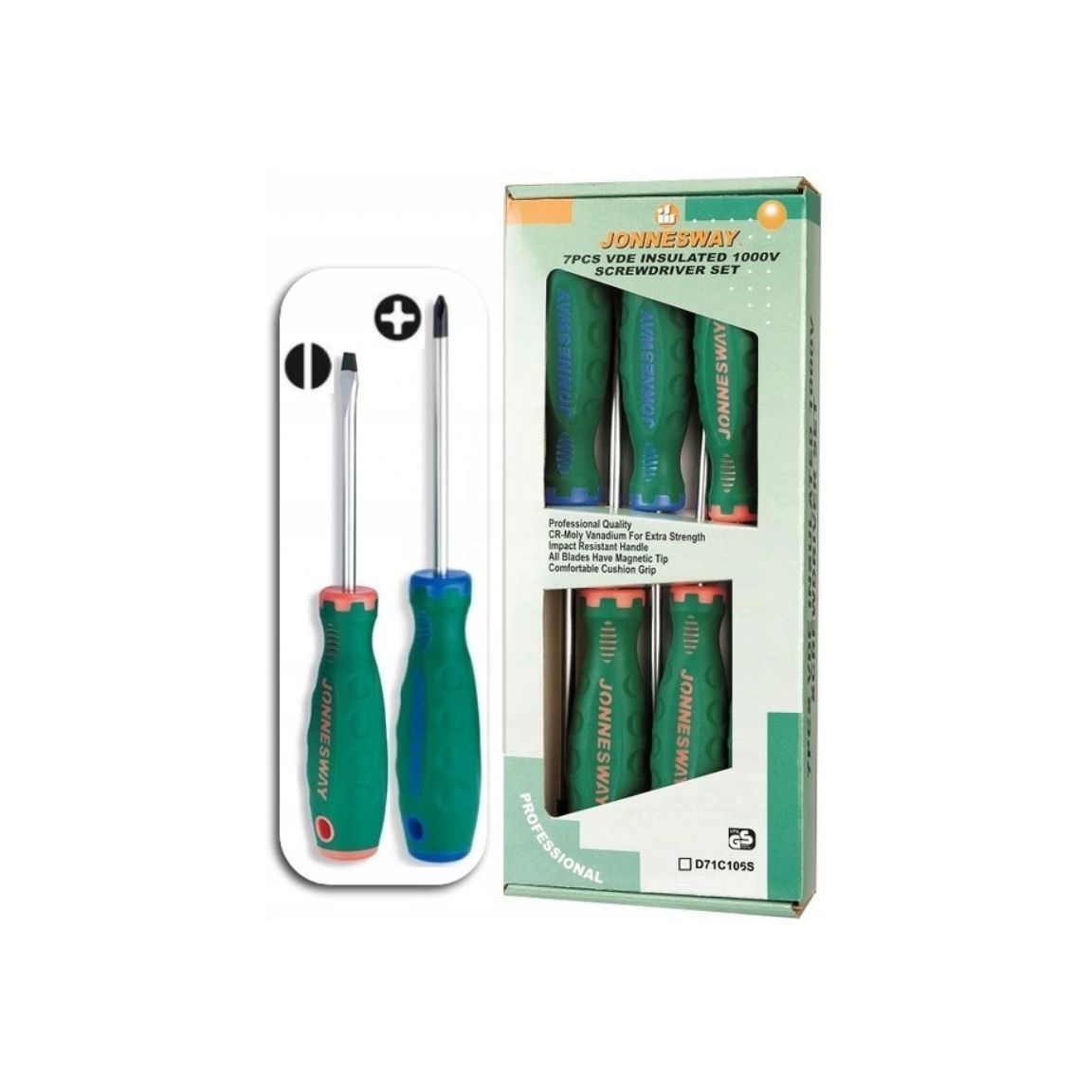 JOGO 5  CHAVES FENDA+PHILIPS              D71C105S