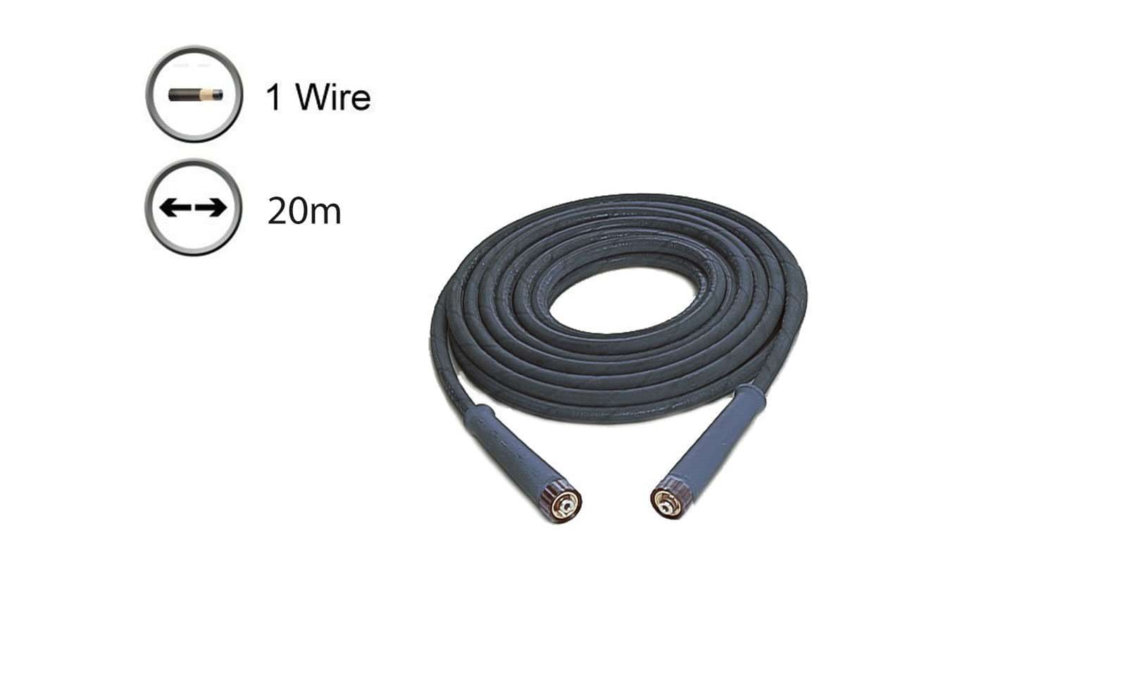 MANGUEIRA MALHA AÇO 20m NW8 400bar     41083