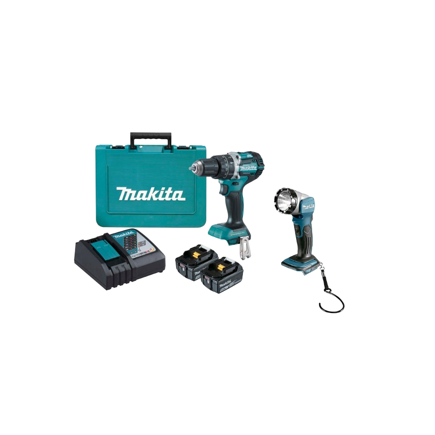 BERBEQUIM/APARAF C/PERCUS 2x18V 5.0Ah 65Nm   DHP 484RTE