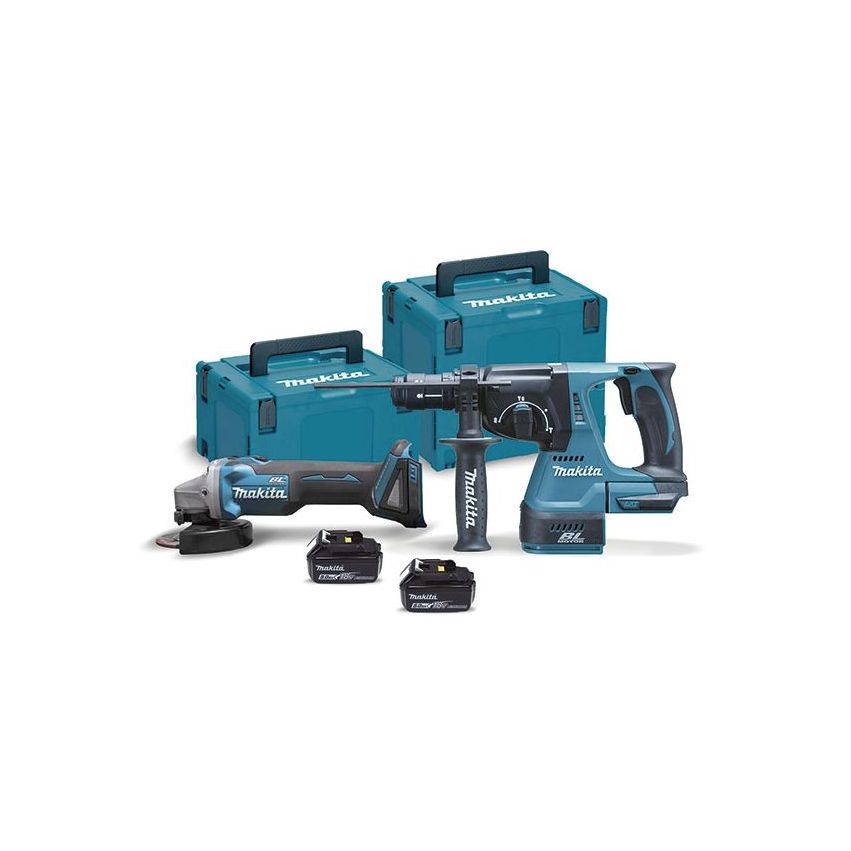 REBARB. DGA504Z+MARTELO DHR243Z + 2 BAT1850+CARR. DLX2125TJ1