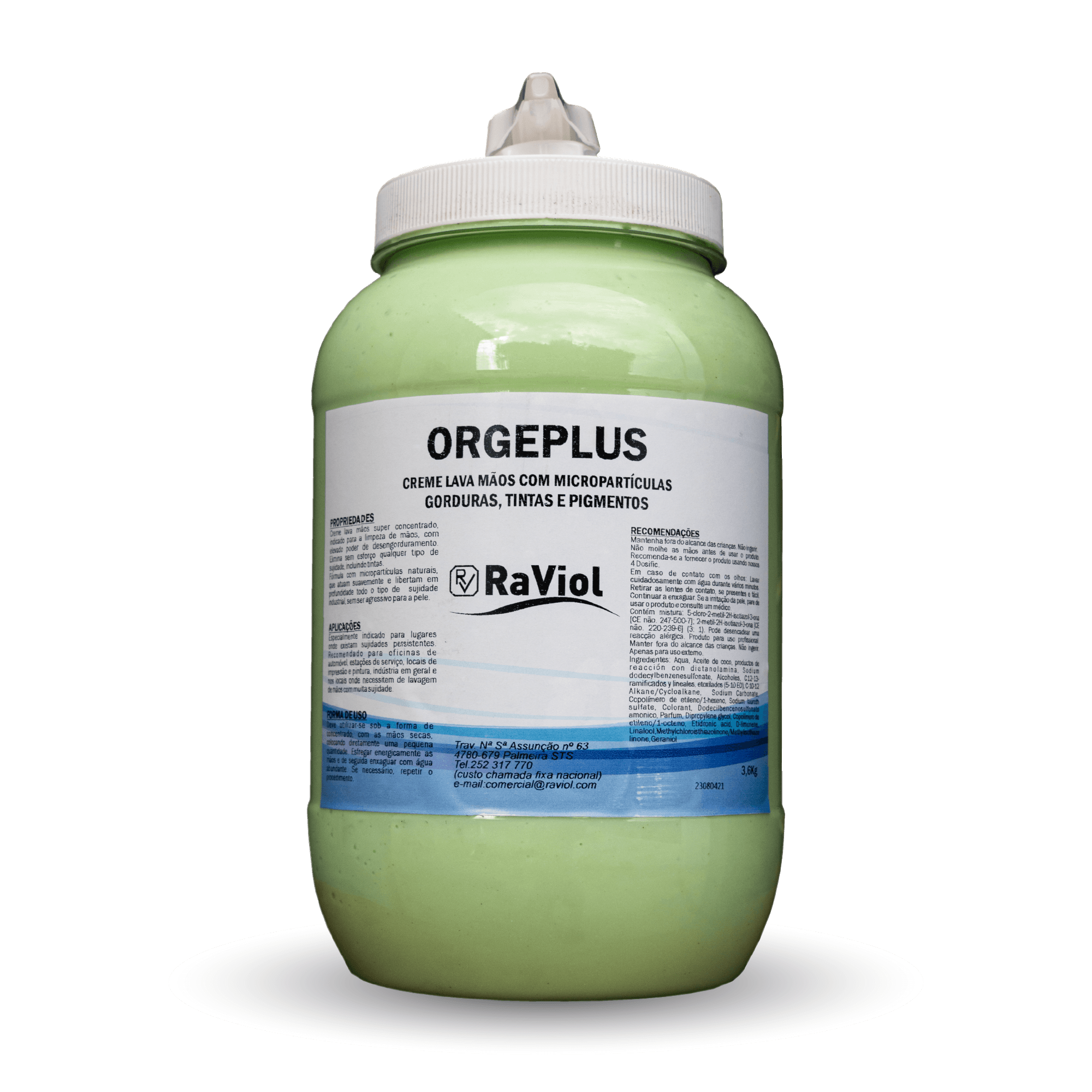 LAVA MAOS c/MICROPARTICULAS 3,6kgs     ORGEPLUS