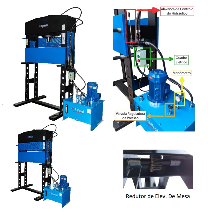 PRENSA ELECTRO-HIDRAULICA 1V 100T    PE1001V