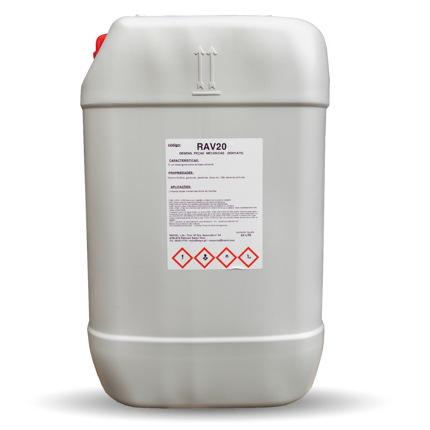 DESENGORDURANTE SOLVENTE PEÇAS MECÂNICAS/TRAVÕES   RAV20