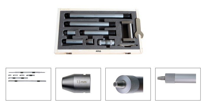 JOGO MICROMETROS INTERIORES DE DOIS CONTATOS 50 - 150mm