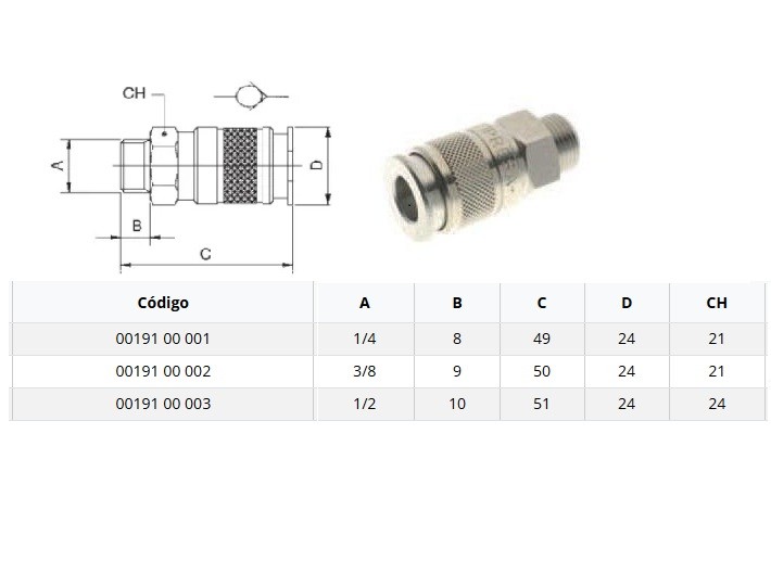 TOMADA      1/2M     191 (=17B)