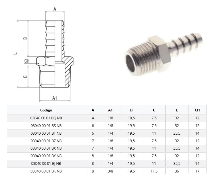 RECORD       1/2M p/TUBO 12    3040