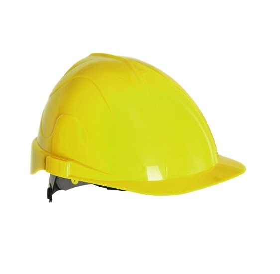 CAPACETE ABS EN397 AMARELO AJUSTE POR RODA    0201002