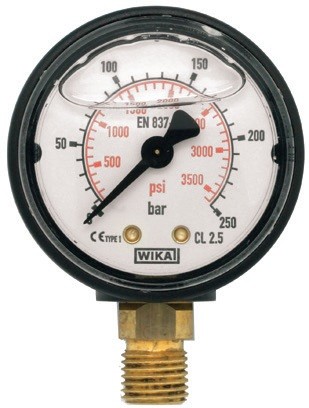 MANOMETRO 50m 315bar 1/4M VERTICAL  RT1MAN634