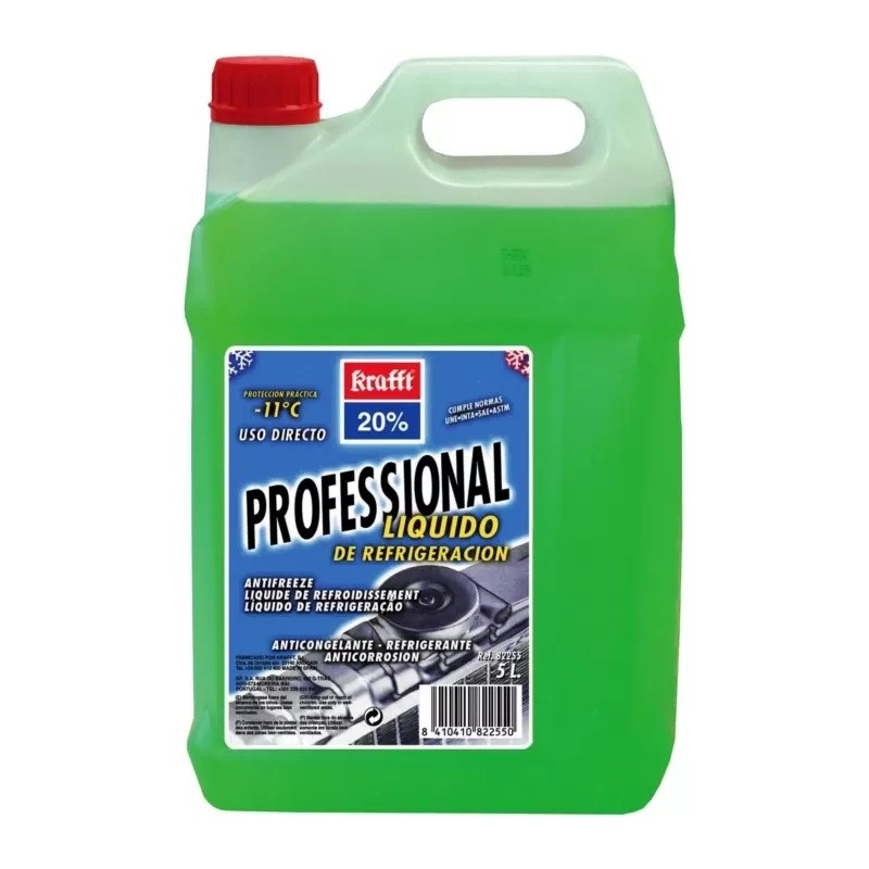 ANTICONGELANTE ENERGY PLUS 20% VERDE 5LTS   82255