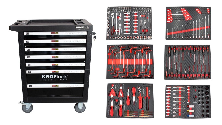 CARRO PRETO 7 GAVETAS + COMPOSIÇAO   8611+86236