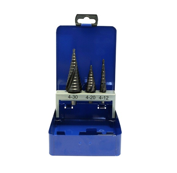 JOGO BROCAS ESCALONADA HSS-G+TIALN p/INOX    MFE69