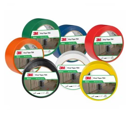 FITA VINIL MARCAÇÃO 50MM x 33m  BRANCO 764