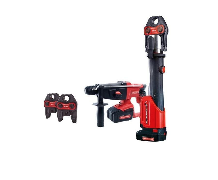 MAQUINA PRENSAR ROMAX 4000 Set M15-22-28 4Ah + MARTELO