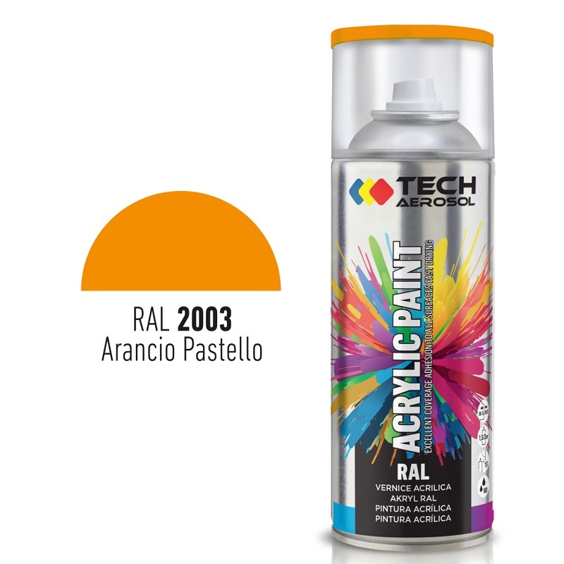 SPRAY TINTA 400ml LARANJA PASTEL  2003